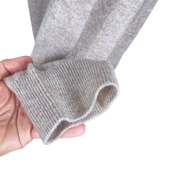 N.PEAL LONDON Olivia Round Neck Cardigan Size Large Organic Cashmere Brown Beige - Picture 11 of 16